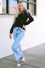 Load image into Gallery viewer, Solid Casual Round Neck Raglan Long Sleeve Tee
