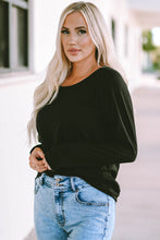 Load image into Gallery viewer, Solid Casual Round Neck Raglan Long Sleeve Tee
